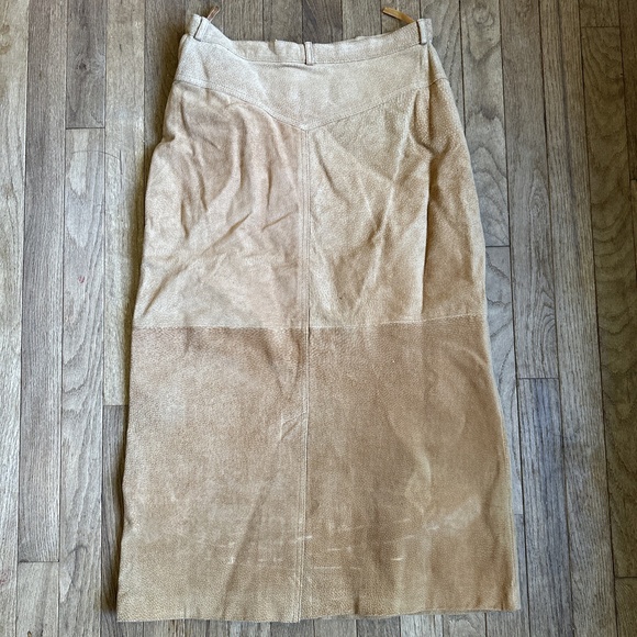 Venezia Vintage Leather Midi Skirt‎ Size 11/12 - Picture 7 of 9